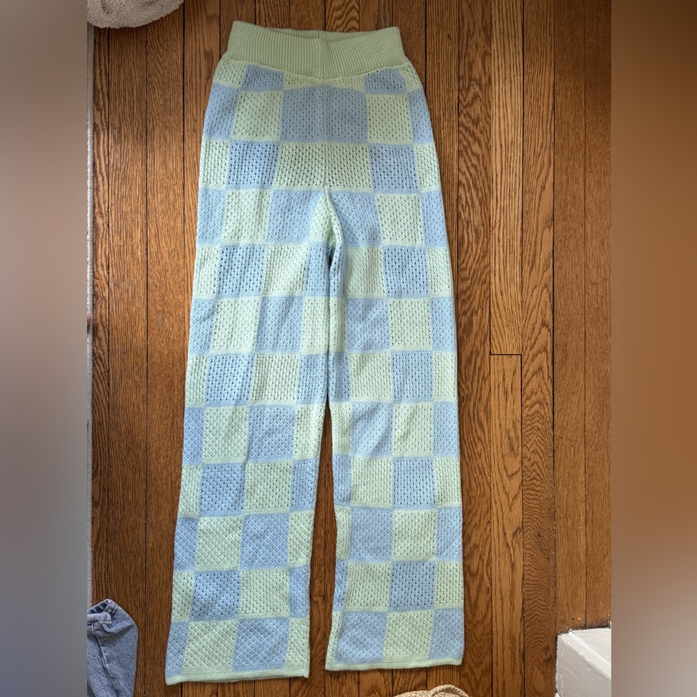 ASOS Checkered Knit Pants - Size 6